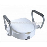 Handicapped Plastic Raised disabled toilet seats with arms for sale