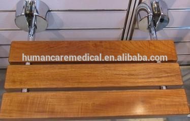 2015 Best selling fold down teak shower seat