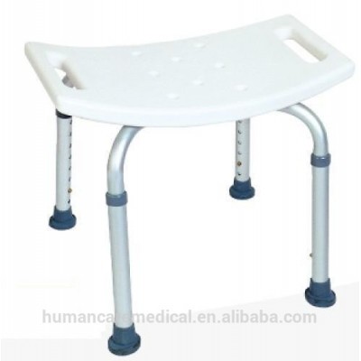 Aluminum sliding transfer bench for bathtub