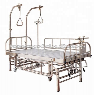 Ce Certified Stainless-steel Orthopedics Traction Antique Iron Hospital Beds With Four Revolving Levers